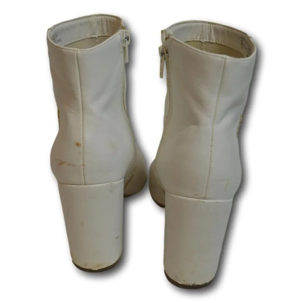 Madden Girl Finlee Ankle Boots, Women's Size 8.5 M, White